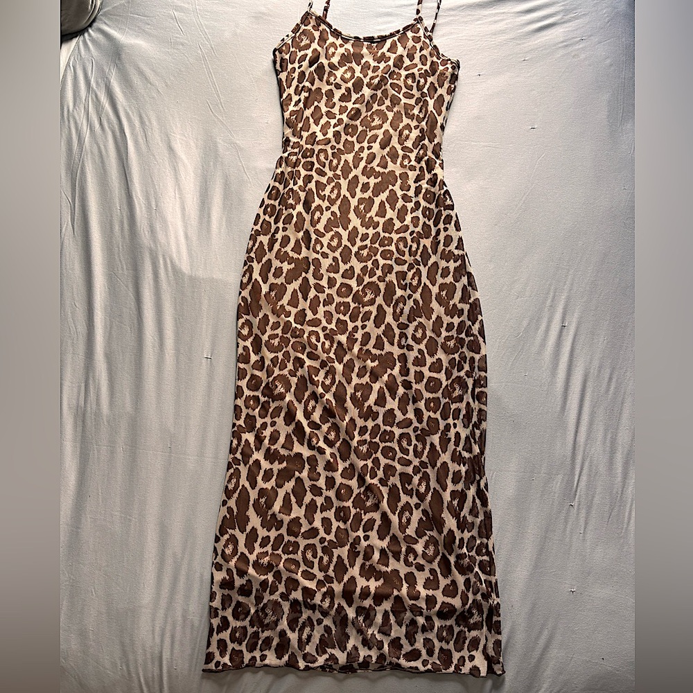 Cheetah Print Maxi Dress